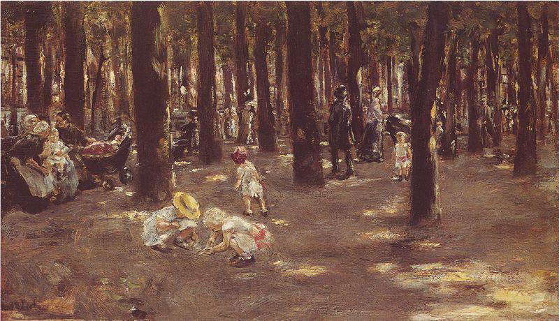 Max Liebermann Kinderspielplatz im Tiergarten zu Berlin France oil painting art